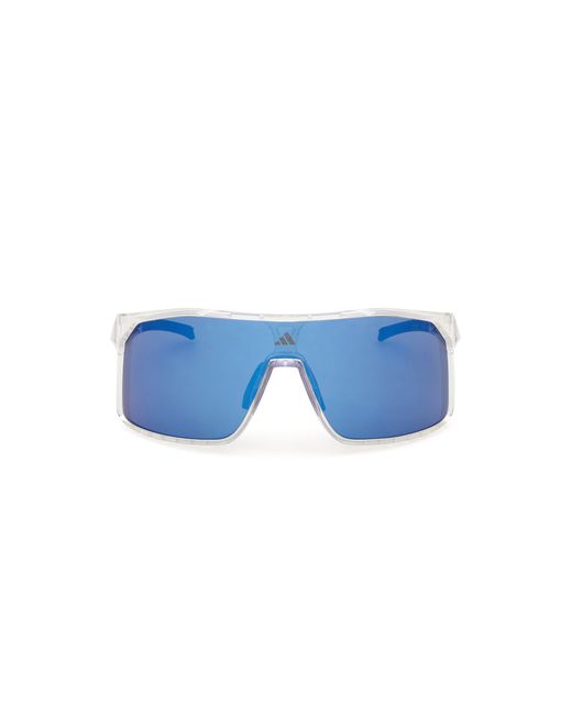 Adidas Originals Blue Sp0124 Alkator 26X Sunglasses Injected Mask Normal for men