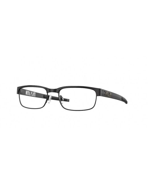 Oakley Black Ox5038 Metal Plate 503811 Optical Frames Titanium Squared for men