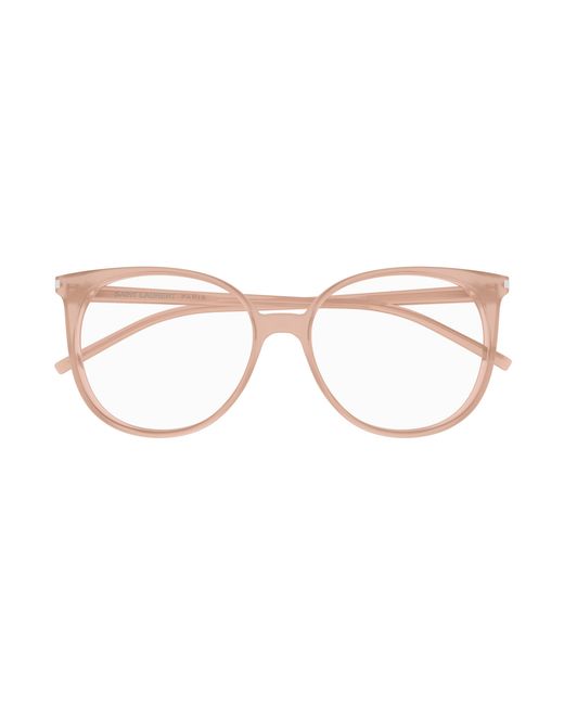 Saint Laurent Black Sl 39 009 Optical Frames Acetate Transparent Round