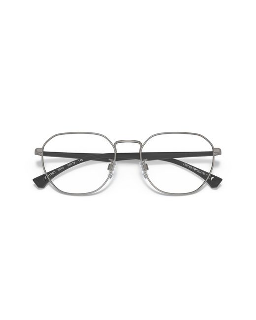 Emporio Armani Black Ea1128D 3010 Optical Frames Metal Round Normal for men