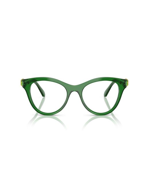 Swarovski Green Sk2036 1064 Optical Frames Acetate Round Normal