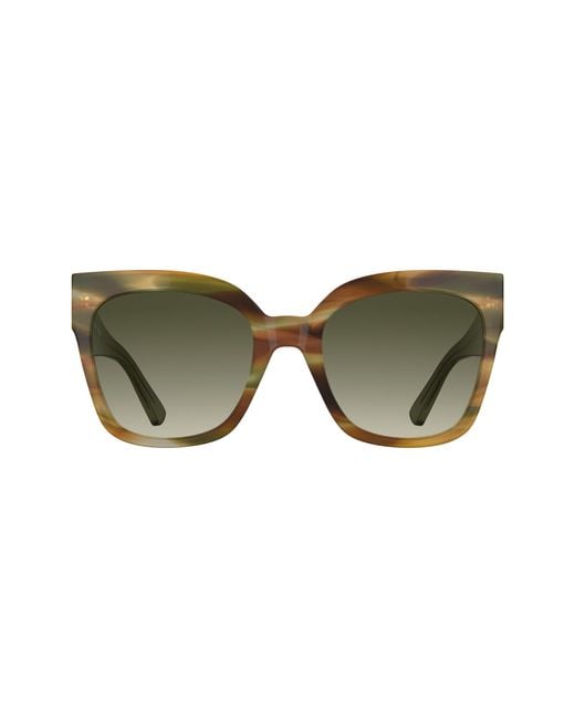 Longchamp Green Lo717S 324 Sunglasses Acetate Squared Normal Nuanced