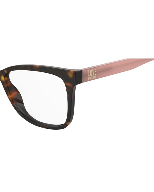 Moschino Black Mol660 086 Optical Frames Acetate Squared Normal