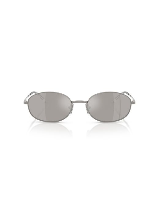 Vogue Eyewear Black Vo4323S 548/6G Sunglasses Metal Round Mirror