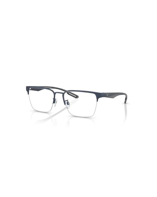 Emporio Armani Black Ea1137 3018 Optical Frames Metal Squared for men
