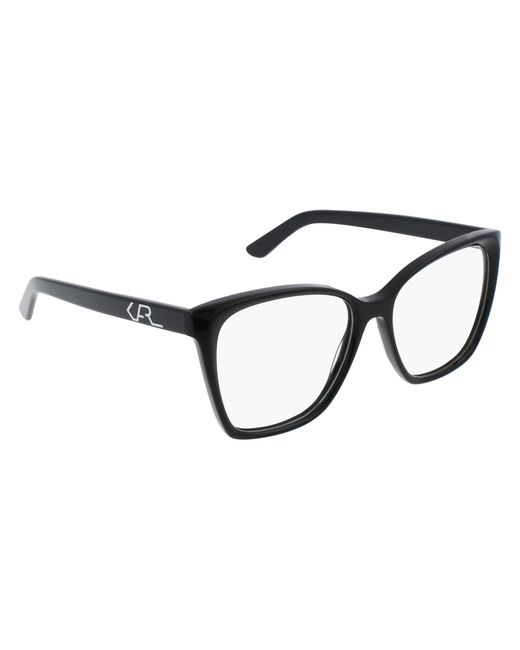 Karl Lagerfeld Black Kl6050 001 Optical Frames Acetate Squared Normal Normal