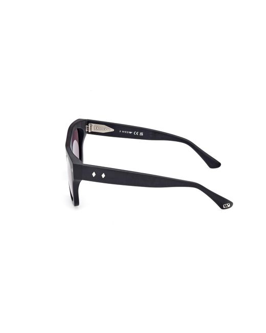 Web Black We0354 02A Sunglasses Acetate Smoke Squared Normal for men