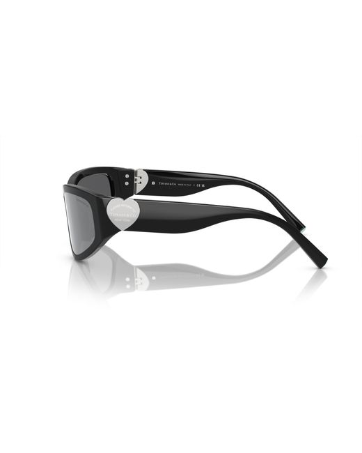 Tiffany & Co Black Tf4217 80016G Sunglasses Acetate Geometric Mirrored Mirror