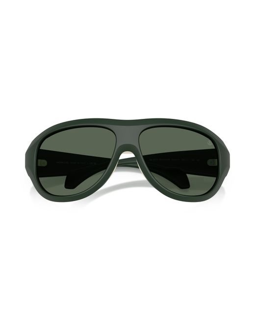 Moncler Green Me8013 Bleacher 502971 Sunglasses Injected Round Normal