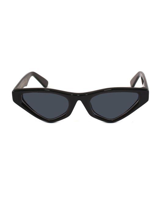 Xlab Black Maldive Sunglasses Acetate Smoke Cat Eye Polarized