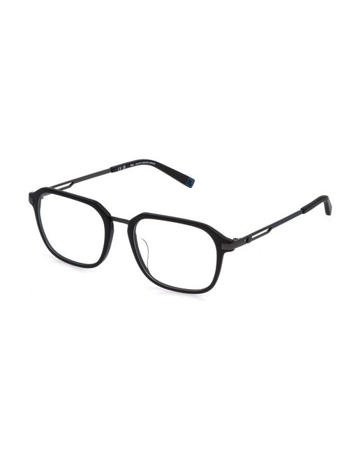 Fila Black Vfid16 0C02 Optical Frames Acetate Geometric for men