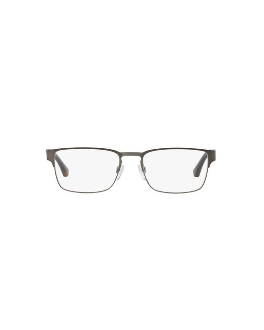 Emporio Armani Black Ea1027 3003 Optical Frames Metal Squared Normal for men