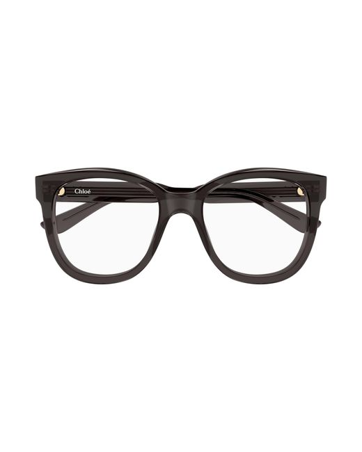 Chloé Black Ch0378O 001 Optical Frames Acetate Transparent Squared