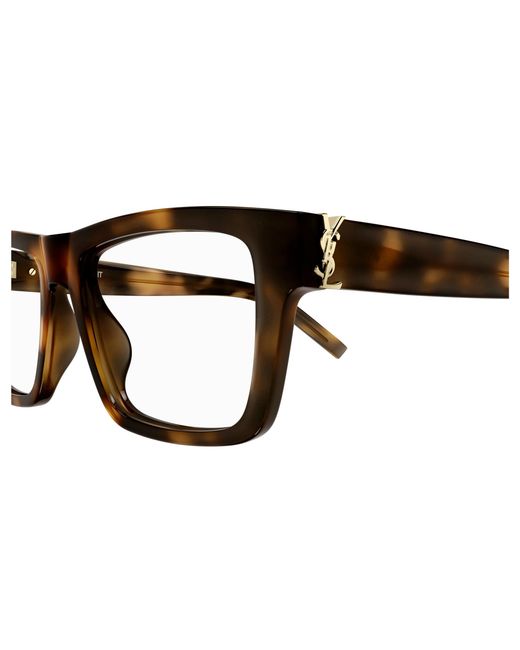 Saint Laurent Black Sl M10_B 003 Optical Frames Acetate Transparent Squared for men