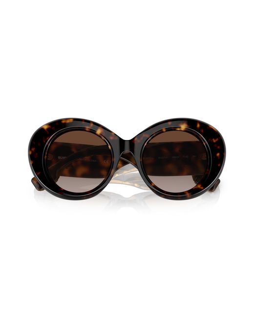 Burberry Black Be4370U 300213 Sunglasses Plastic Round Shaded