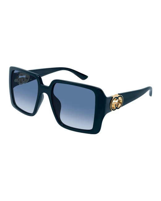 Gucci Black Gg1692Sa 007 Sunglasses Injected Squared