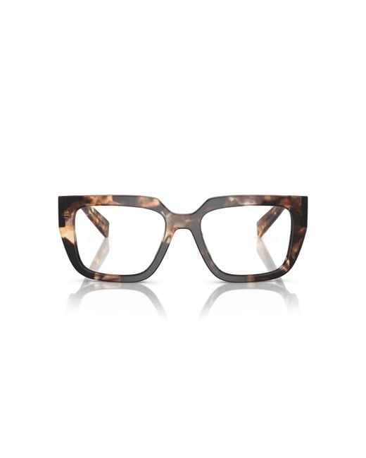Prada Black Pr A03V 14P1O1 Optical Frames Acetate Geometric Normal