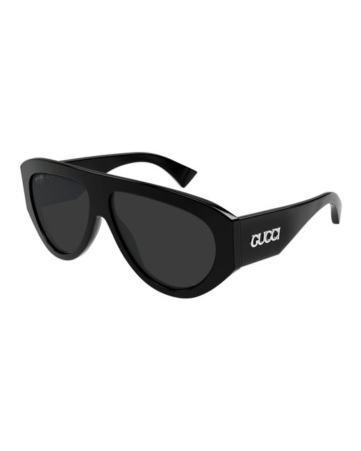 Gucci Black Gg2128S 001 Sunglasses Acetate Pilot for men