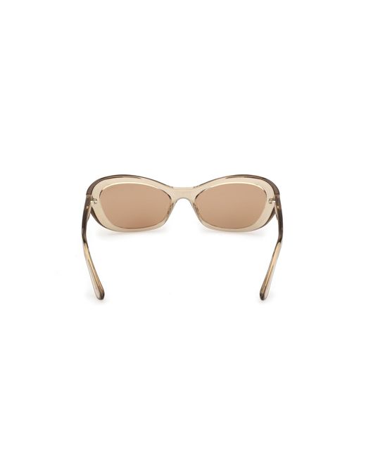 Guess Black Gu00286 59E Sunglasses Injected Cat Eye Normal