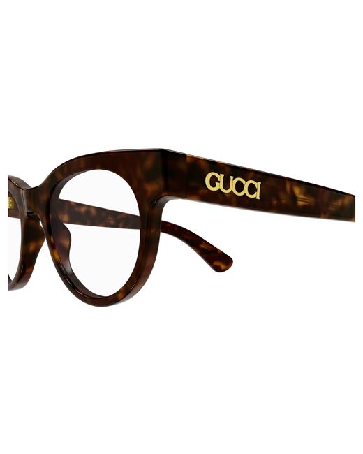 Gucci Black Gg1792O 002 Optical Frames Acetate Transparent Round