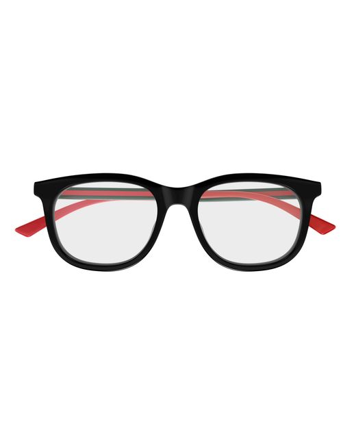 Gucci Black Gg1864O 001 Optical Frames Acetate Transparent Squared