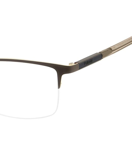 Polaroid Black Pld D599 Ufm Optical Frames Metal Squared Normal for men