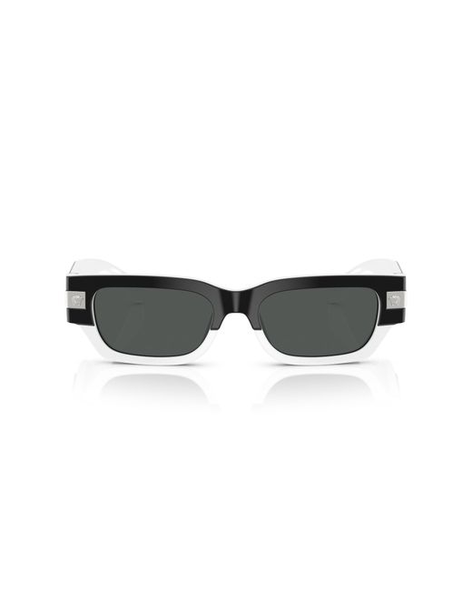 Versace Black Ve4465 545987 Sunglasses Acetate Squared Normal for men