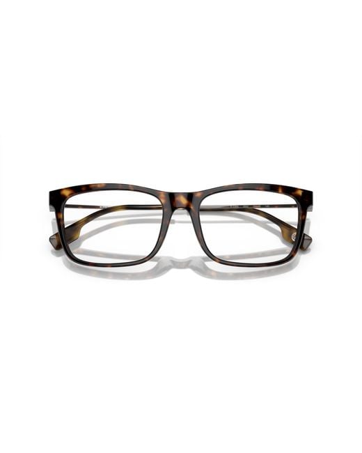 Burberry Black Be2384 3002 Optical Frames Acetate Transparent Squared Normal for men