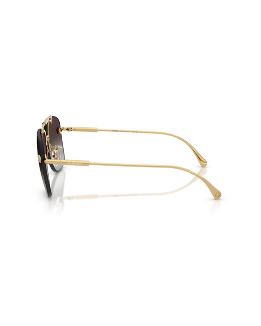 Versace Black Ve2296 100284 Sunglasses Metal Squared Normal Nuanced