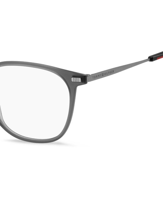 Tommy Hilfiger Black Th 2022 Riw Optical Frames Polyamide Round for men