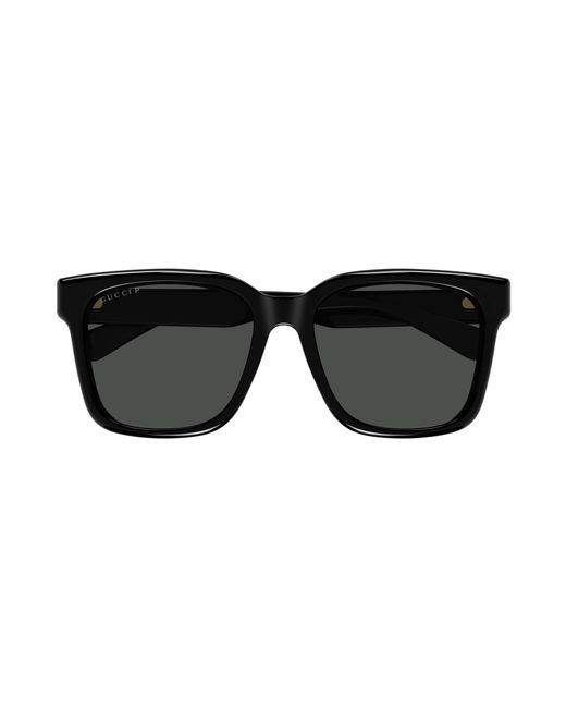Gucci Black Gg1175Sk 001 Sunglasses Acetate Squared Polarized