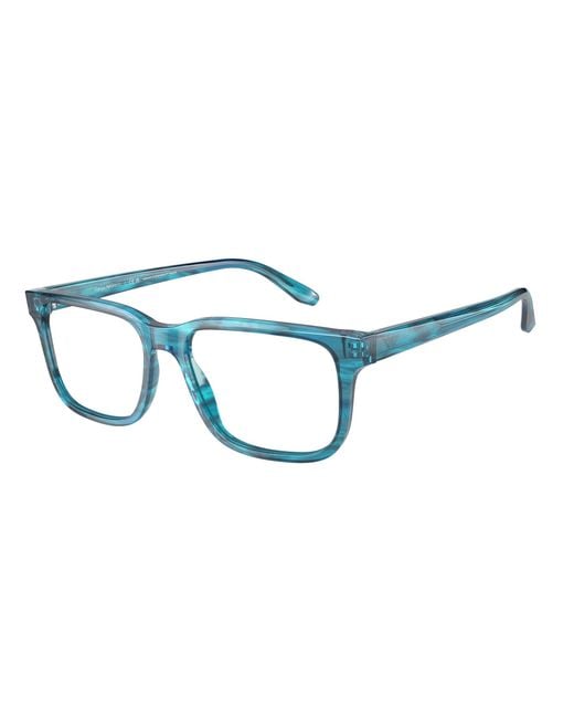 Emporio Armani Black Ea3218 5311 Optical Frames Acetate Squared for men