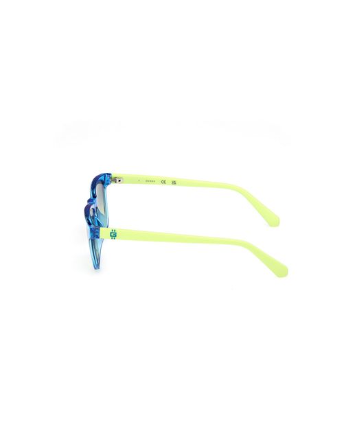 Guess Blue Gu00129 90W Sunglasses Injected Squared Normal