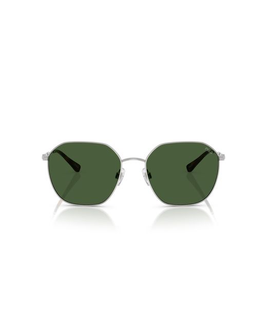 Polo Ralph Lauren Green Ph3160 942371 Sunglasses Metal Geometric Normal for men