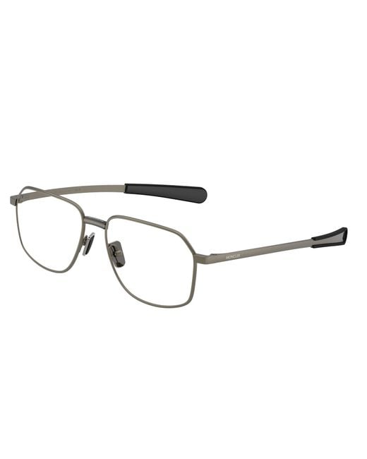 Moncler Black Me1010 1002 Optical Frames Metal Transparent Squared Normal