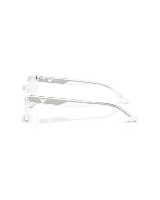 Emporio Armani Black Ea3239 6344 Optical Frames Acetate Squared Normal for men