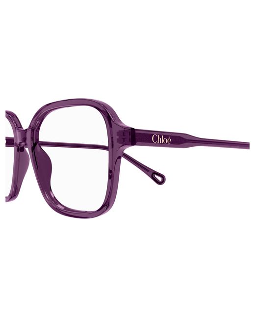Chloé Black Ch0313O 004 Optical Frames Acetate Transparent Squared