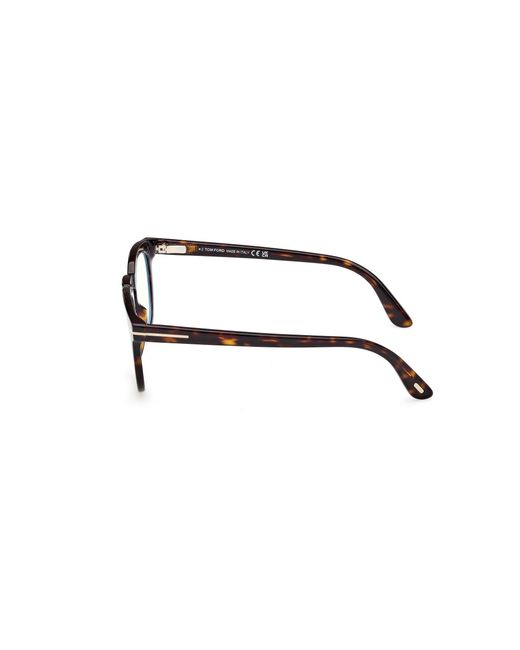 Tom Ford Black Ft5993-B 052 Optical Frames Acetate Round Normal for men