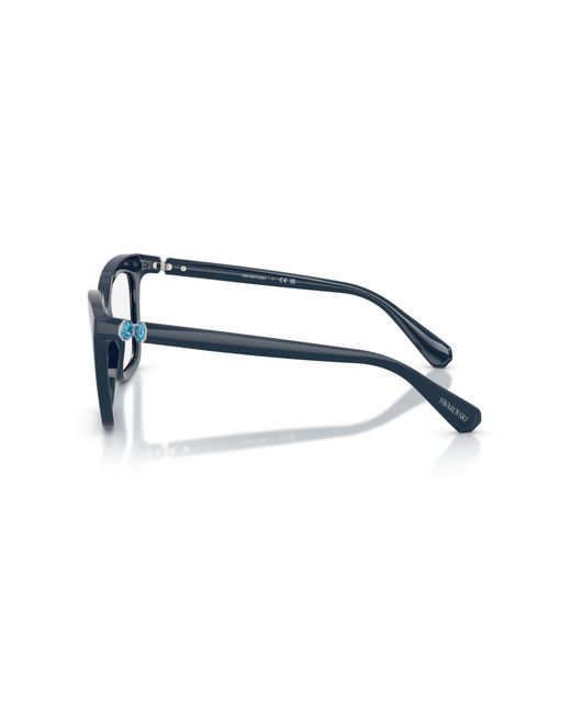 Swarovski Black Sk2043 1026 Optical Frames Acetate Squared Normal