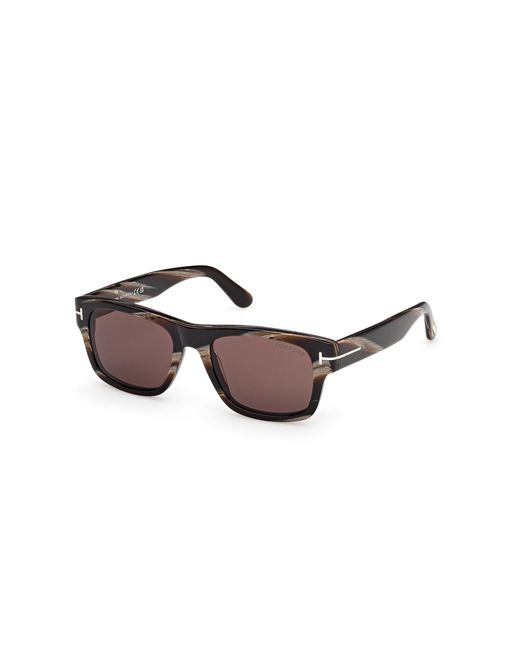 Tom Ford Black Ft1303 Smith-02 64E Sunglasses Acetate Squared Normal for men