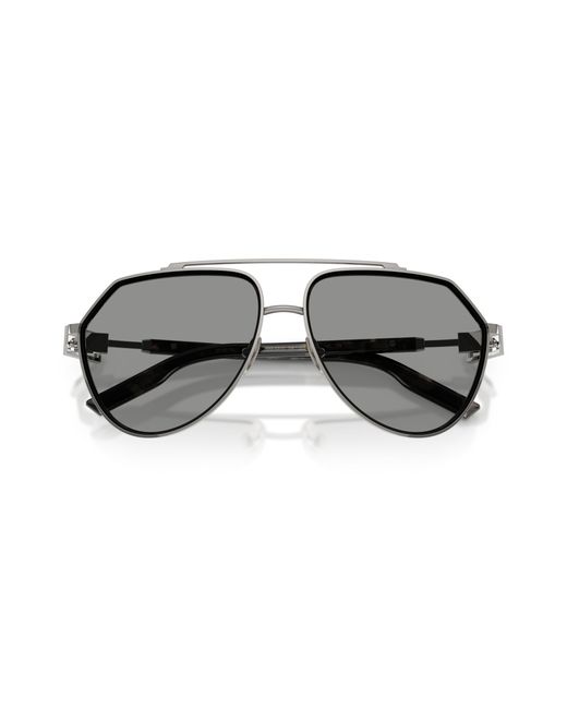 Dolce & Gabbana Black Dg2315 04/1 Sunglasses Metal Pilot Normal for men