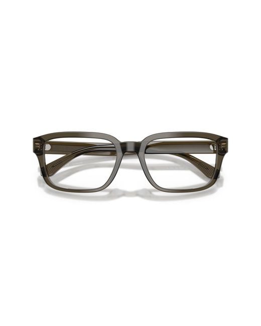 Emporio Armani Black Ea3255 6249 Optical Frames Acetate Pillow Normal for men