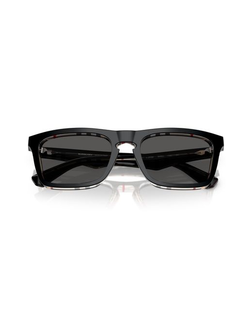 Burberry Black Be4434 412187 Sunglasses Acetate Squared Normal for men