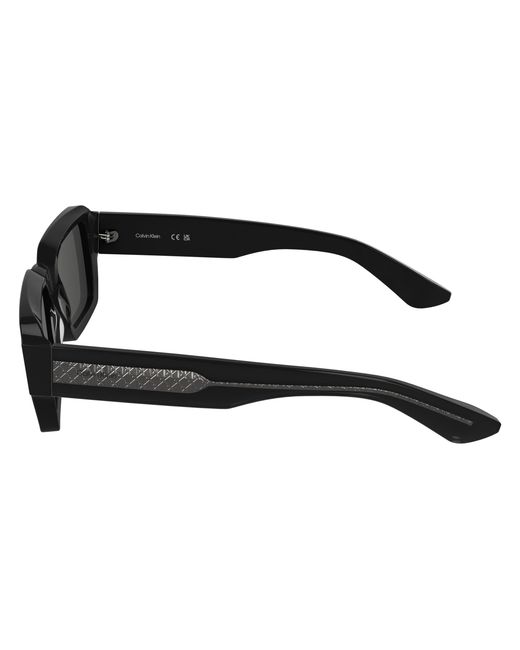 Calvin Klein Black Ck25538S 001 Sunglasses Acetate Squared Normal for men