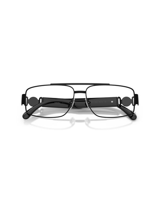 Versace Black Ve1317 1436 Optical Frames Metal Transparent Squared Normal for men