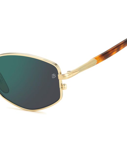 David Beckham Black Db 1129/S Hm2/Mt Sunglasses Metal Geometric Mirror for men