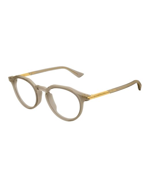 Bottega Veneta Black Bv1263O 006 Optical Frames Acetate Transparent Round for men