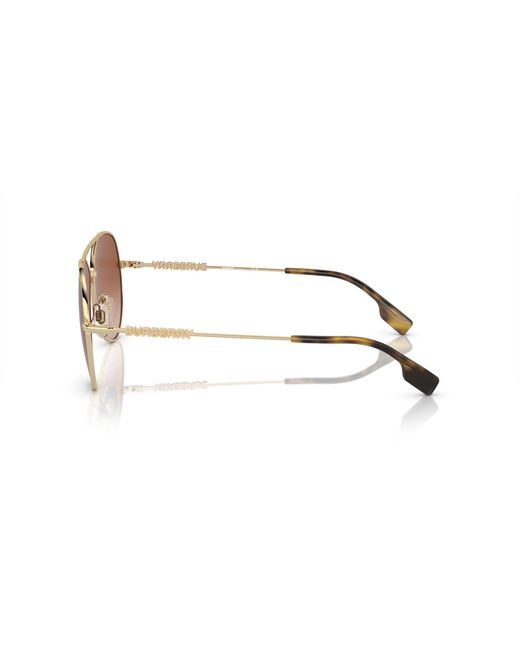 Burberry Black Be3147 110913 Sunglasses Metal Pilot Normal Shaded