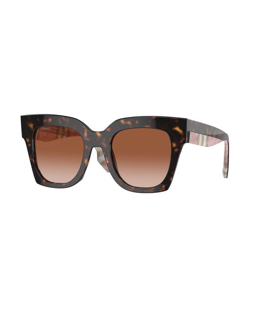 Burberry Black Be4364 Kitty 407513 Sunglasses Plastic Squared Normal Shaded