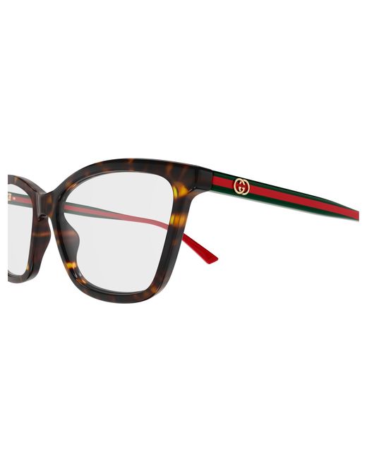 Gucci Black Gg1989O 002 Optical Frames Acetate Transparent Cat Eye